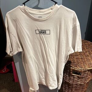 Vans White Short Sleeve Tee Casual Cotton